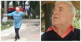 Povestea bunicului care a dansat sârba în curtea spitalului, după ce a învins coronavirusul (Video)