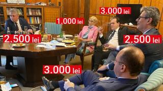 Ludovic Orban și cei 4 miniștrii din fotografia din biroul său, amenzi de 12 mii de lei