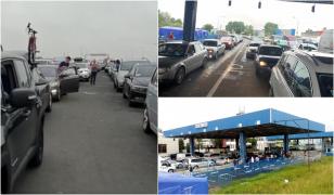 Mii de români, de zeci de ore în vamă, la Nădlac, furioși, claxonează ca să intre în țară (video)