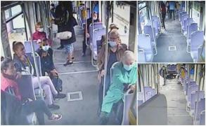 Bătrână de 80 de ani făcută knockout în tramvai, la Timişoara, apoi jefuită, dar nu a depus plângere (Video)