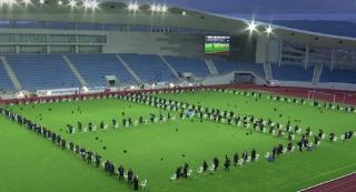 Stadionul din Târgu Jiu, transformat în scenă de absolvire