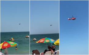 Tânăr dispărut în valuri, la Costineşti. Băiatul a intrat în apă cu o fată, tânăra a ieşit la mal, el este căutat (Video)