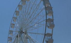 Roata panoramică de pe faleza cazinoului din Constanţa, testată și de soldații americani