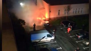 Cinci maşini au fost distruse de flăcări în Galaţi, în urma unui incendiu