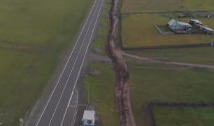 Șanț de apărare contra coronavirusului, într-un sat din Siberia