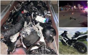 Un motociclist a murit, după ce a pierdut controlul într-o curbă uşoară. Motocicleta s-a dezintegrat la impactul cu un stâlp de beton