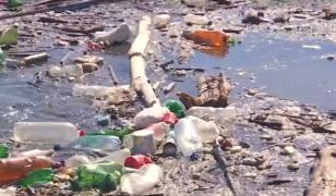 Gunoaiele aduse de Jiu, pescuite din bărci