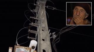 Bărbat din Dâmbovița electrocutat pe un stâlp, după ce s-a certat cu tot satul