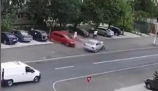 Inconştienţa unui şofer putea duce la o adevărată tragedie pe o stradă din Turnu Măgurele