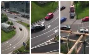 Un şofer român a mers sute de metri pe contrasens, pe cel mai circulat bulevard din Braşov (video)