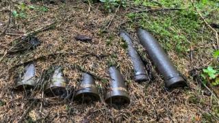 Obuze găsite lângă DN 18, în apropiere de Borșa, Maramureş