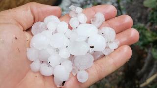 Furtună cu grindină la Urleasca, în Brăila