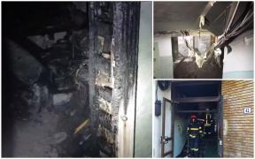Primele imagini din interiorul blocului cu 8 etaje afectat de explozie, în București (Video)