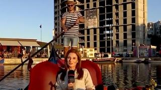 "Mica Veneție" în Portul Tomis. Acolo se află singura gondolă autentică din România