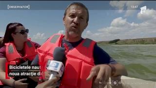 Biciclitele nautice, noua atracție din Deltă