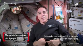 Mesaj de încurajare de la un astronaut de pe Stația Spațială Internațională