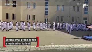 Inițiere pe ritmuri de Jerusalema a recruților Marinei Militare Italiene