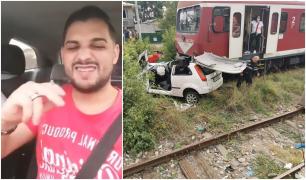 Un lăutar a murit spulberat de tren, la Ploieşti, cu muzica la maxim şi Live pe Facebook (Video)