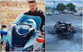 Polițistul doborât de pe motocicletă, la Buzău: ”Niciun moment nu a dat de înțeles că va face așa ceva” (Video)