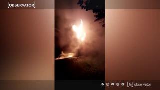 Locomotivă în flăcări între Predeal și Brașov. Trenurile au peste 100 de minute întârziere (video)