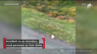 Accident cu un microbuz în Dolj, nouă persoane au fost rănite
