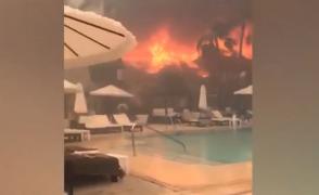 Un resort de lux din Spania a fost mistuit de flăcări