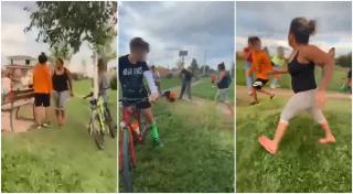 Puști snopit în bătaie de părinții unei fetițe, într-un parc din Timiș. L-au lovit fără milă, sub privirile îngrozite ale altor copii (Video)