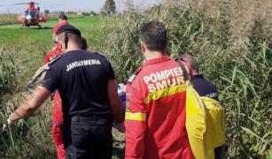 Bărbat mușcat de urs în Brașov, paramedicii l-au dus cu elicopterul la spital