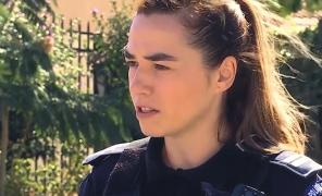 Elisa Toader, tânăra poliţistă din Constanţa, devenită exemplu printre colegi