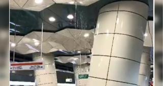 Stația de metrou Eroilor 2, inundată după ce o țeavă a instalației sanitare s-a spart (Video)