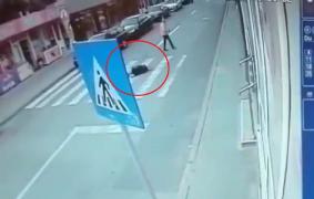 Înscenare incredibilă a unui accident rutier, la Tulcea | Video