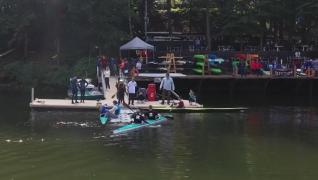 Concurs de caiac-canoe la Barajul Firiza, în Maramureş