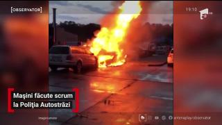 Mașini făcute scrum la Poliția Autostrăzi