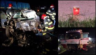 Tânăr mort la Văleni, în Vaslui. A intrat sub un camion cu 180 km/h, iar pompierii s-au chinuit o oră să-l scoată dintre fiare