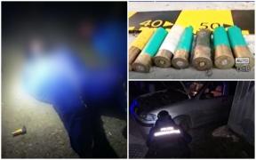 Spărgători de bancomate prinși când detonau cu praf de pușcă un ATM din Vrancea  [Video]