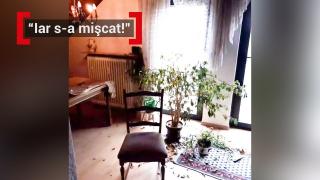 Imagini bizare surprinse de un român într-o casă părăsită din Germania. Bărbatul e convins că este bântuită