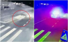 Iulian era urmărit de Poliţie? Noi imagini cu BMW-ul care s-a dezintegrat la impactul cu un stâlp de beton, în Suceava