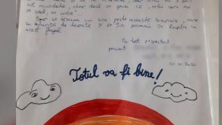 Bilete de mulțumire pentru medicii din Brăila, de la pacienți vindecați de coronavirus