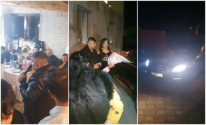 Majorat de poveste la Timişoara, cu bolid Mercedes cadou, lăutari şi dedicaţii. Invitaţii au ignorat toate regulile, poliţiştii au împărţit amenzi