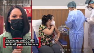 Vaccinarea anti-Covid, amânată pentru 4 ianuarie 2021