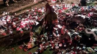 Mii de pachete cu ţigări de contrabandă au fost descoperite în interiorul unor pitici de grădină, la Botoşani