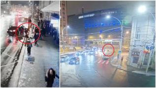 Răpire în centrul Clujului. O fată de 15 ani, târâtă și băgată cu forța într-un BMW, filmată cum sare din mașina aflată în mers