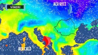 Alertă meteo de ninsoare în nordul şi centrul Moldovei. Vremea intră într-un proces de răcire