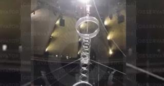 Accident grav la circ: Un acrobat de 26 de ani a căzut de la 7 metri înălţime. Imagini în exclusivitate de la repetiţii