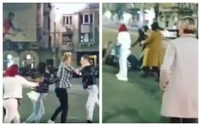 Bătaie în plină stradă în Bucureşti: şi-au împărţit pumni şi picioare, după ce au ieşit din club. Oamenii legii au dat amenzi