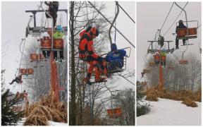 Turişti blocaţi în telescaun, la Maramureş. Printre ei, un copil de doi ani și tatăl lui