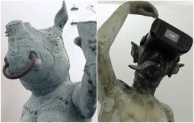 Bucureştenii nu înţeleg sculpturile din primăria condusă de Clotilde Armand: "Oribile, nu le-aş pune nici în beci, că mi-ar fi frică să mai intru"