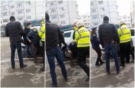 Femeie luată cu forţa de pe stradă, de Poliţia Locală, la Fălticeni, ruga trecătorii s-o salveze