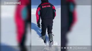 Pericol de avalanşă în Munţii Bucegi. Salvamontiştii îi roagă pe turişti să fie precauţi