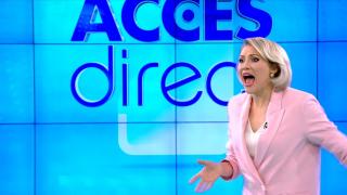 Filmul atacului din platoul Acces Direct. Pe unde a intrat femeia care a aruncat cu un bolovan în Mirela Vaida